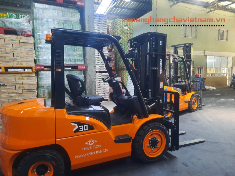 xe nâng hangcha chui container