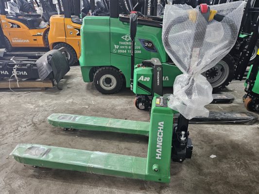 xe nâng tay điện mini